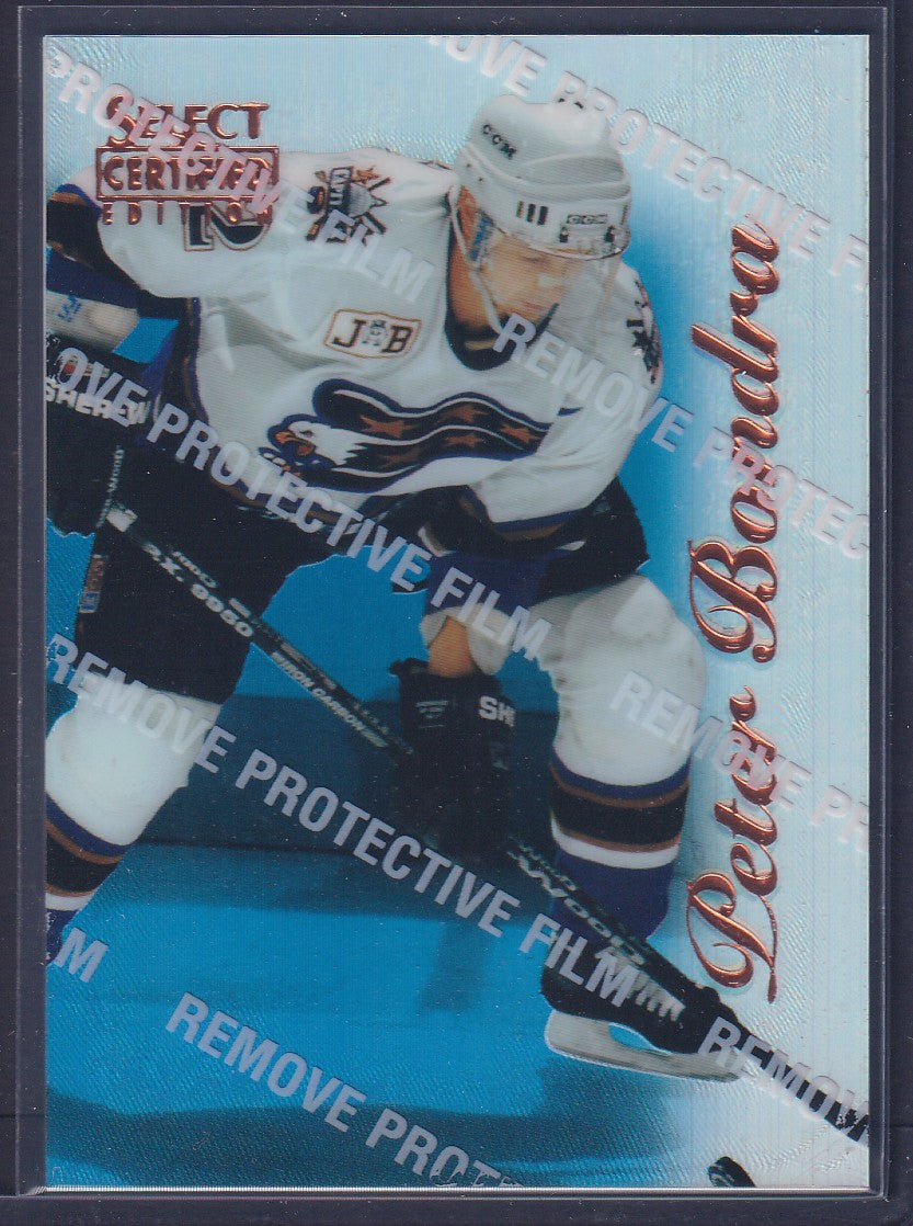 PETER BONDRA - 1996 Pinnacle Select Certified MIRROR Blue w/ Coating #78