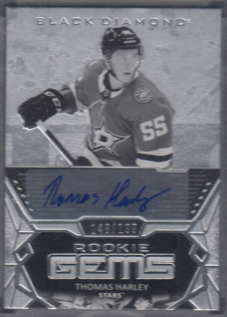 THOMAS HARLEY, 2020 Black Diamond Rookie Gems Auto #RG-TH, /199