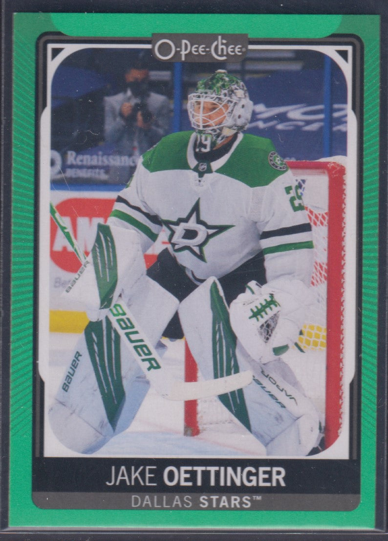 JAKE OETTINGER, 2021 O-Pee-Chee Lime Green #447, /50