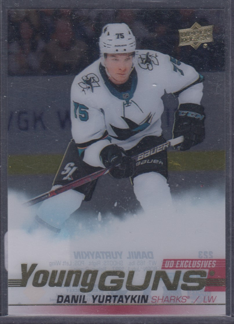 DANIL YURTAYKIN, 2019 UD Young Guns CLEAR CUT EXCLUSIVES #223 ( 10 Printed)