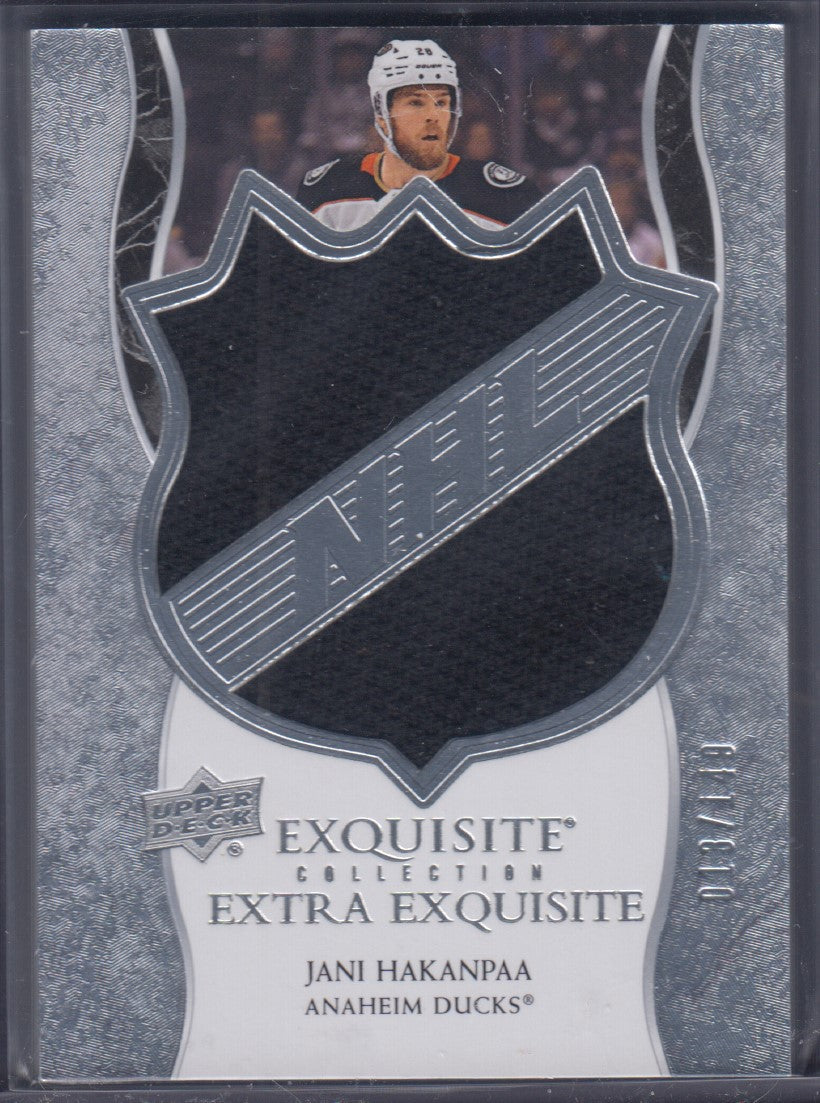 JANI HAKANPAA, 2020 Upper Deck Extra Exquisite Patch #ECE-JH, /149