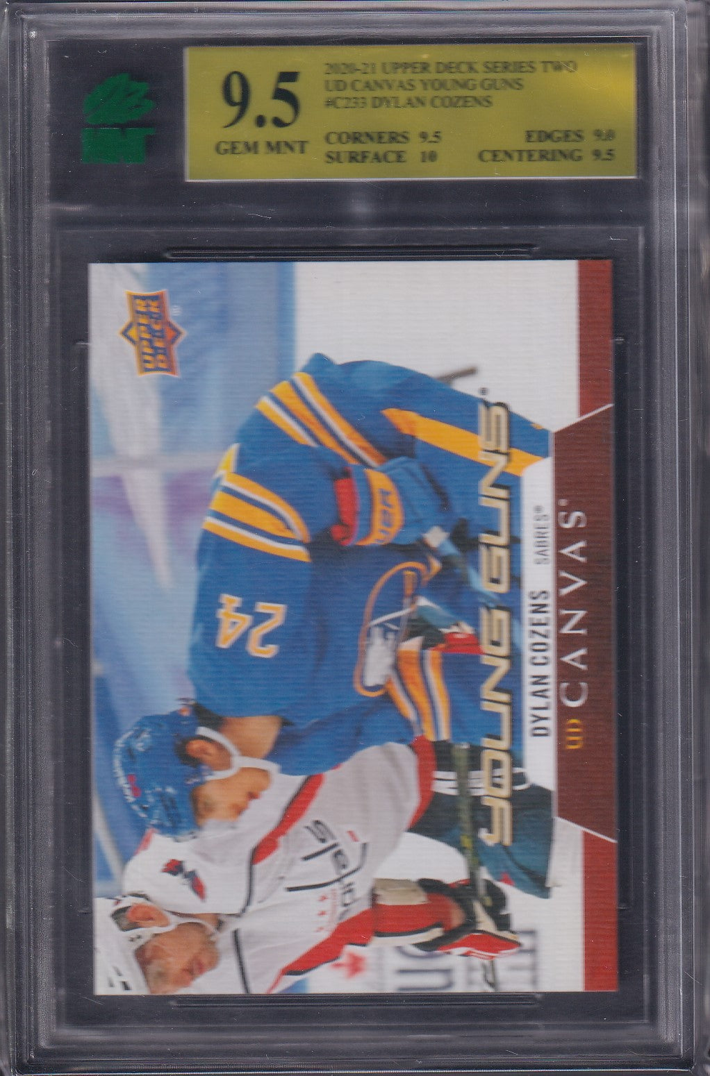 DYLAN COZENS - 2020 Upper Deck Young Guns Canvas #C233, MNT 9.5