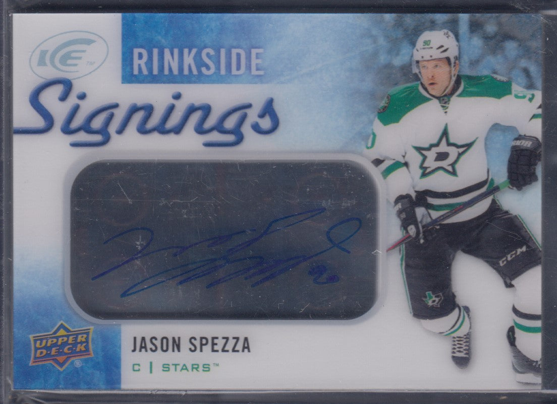 JASON SPEZZA, 2015 Upper Deck Ice Rinkside Signings Auto #RS-JS