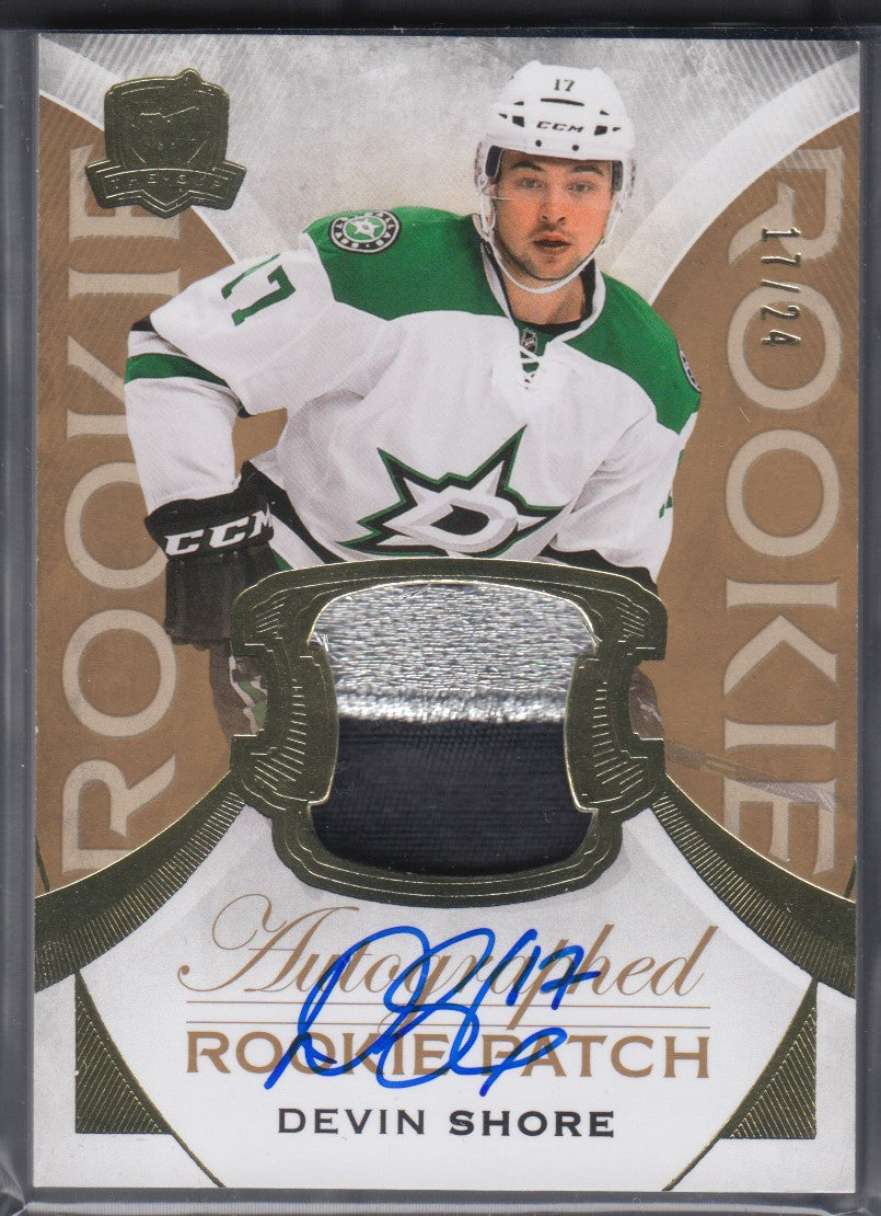DEVIN SHORE, 2015 Upper Deck The Cup Autographed Rookie Patch #152, /24
