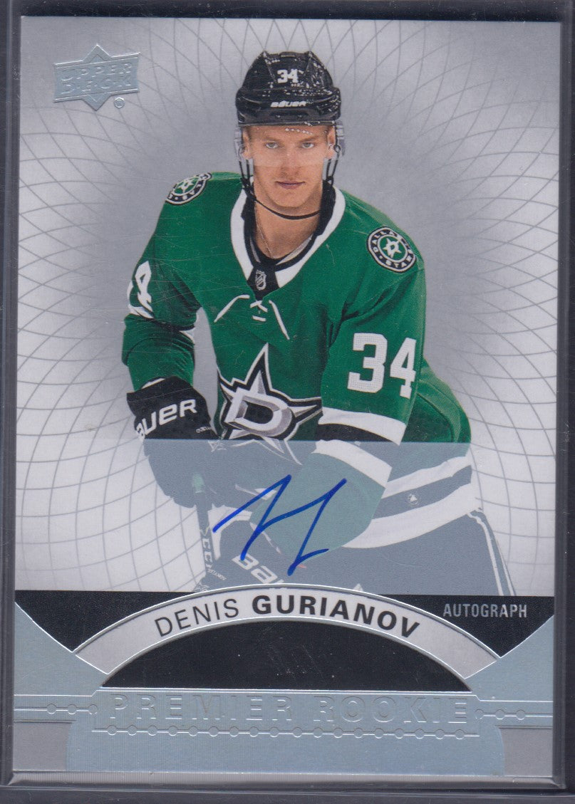 DENIS GURIANOV, 2017 Upper Deck Premier Rookie Auto #67