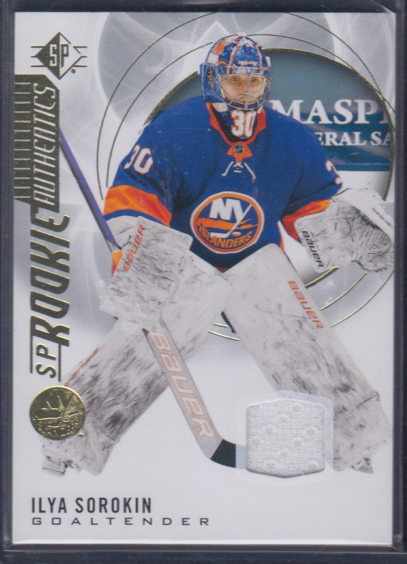 ILYA SOROKIN, 2020 SP Rookie Authentics Patch GOLD #116