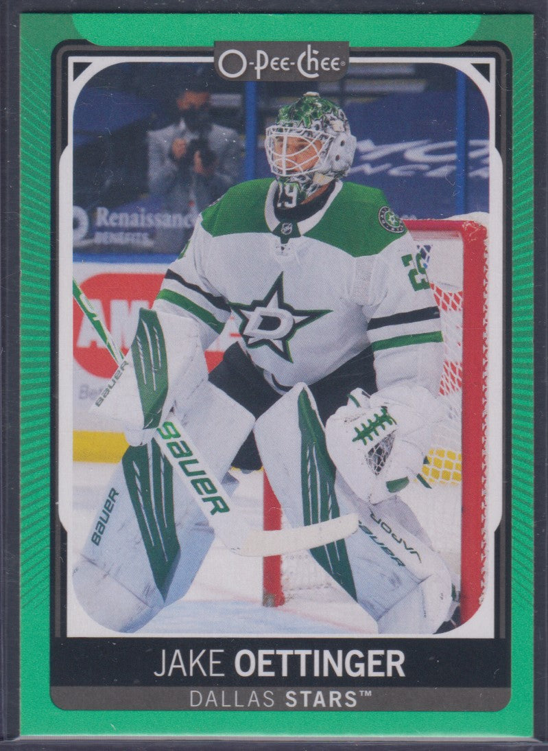 JAKE OETTINGER, 2021 O-Pee-Chee Lime Green #447, /50