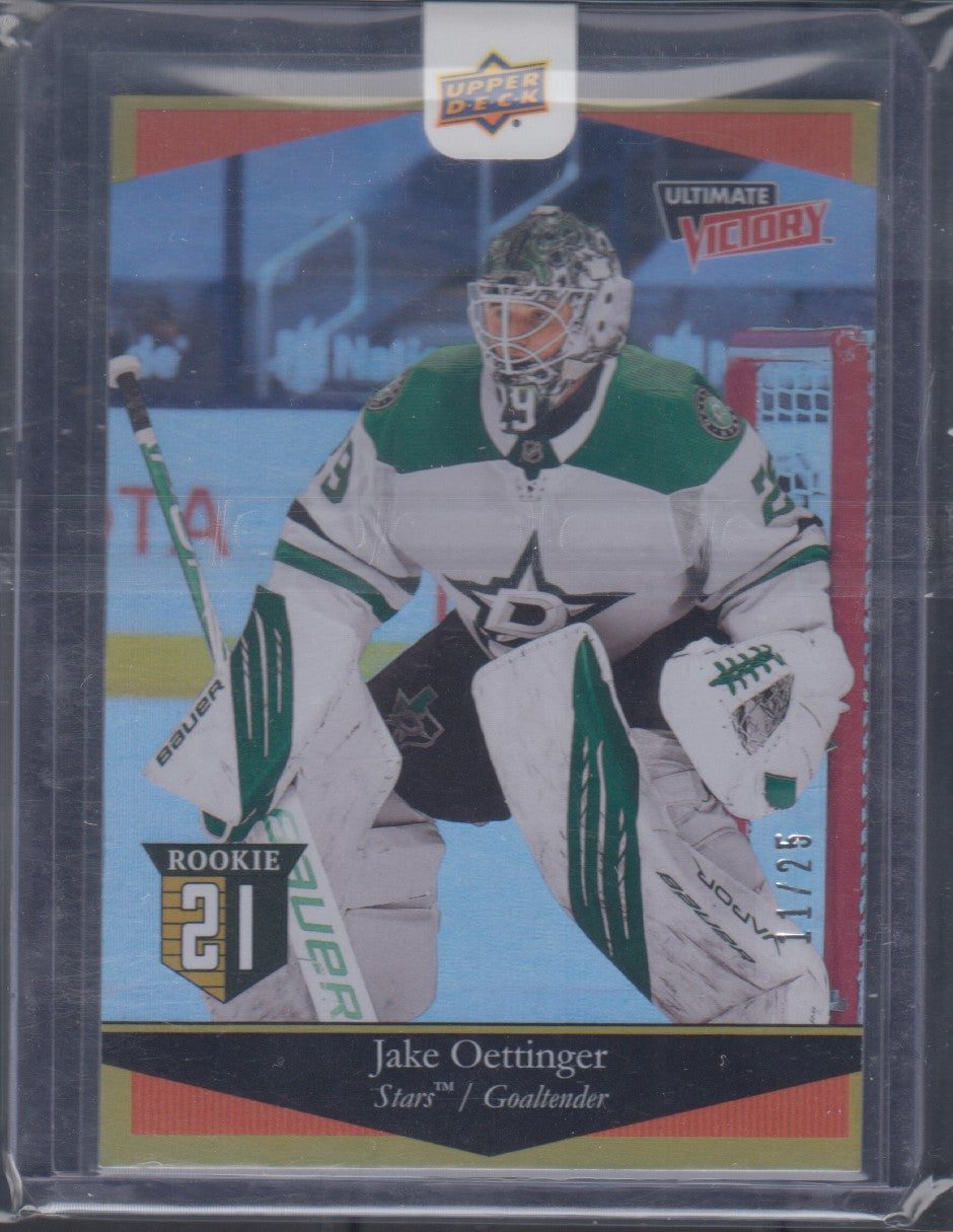 JAKE OETTINGER, 2020 Upper Deck Ultimate Victory #UV-40, /25