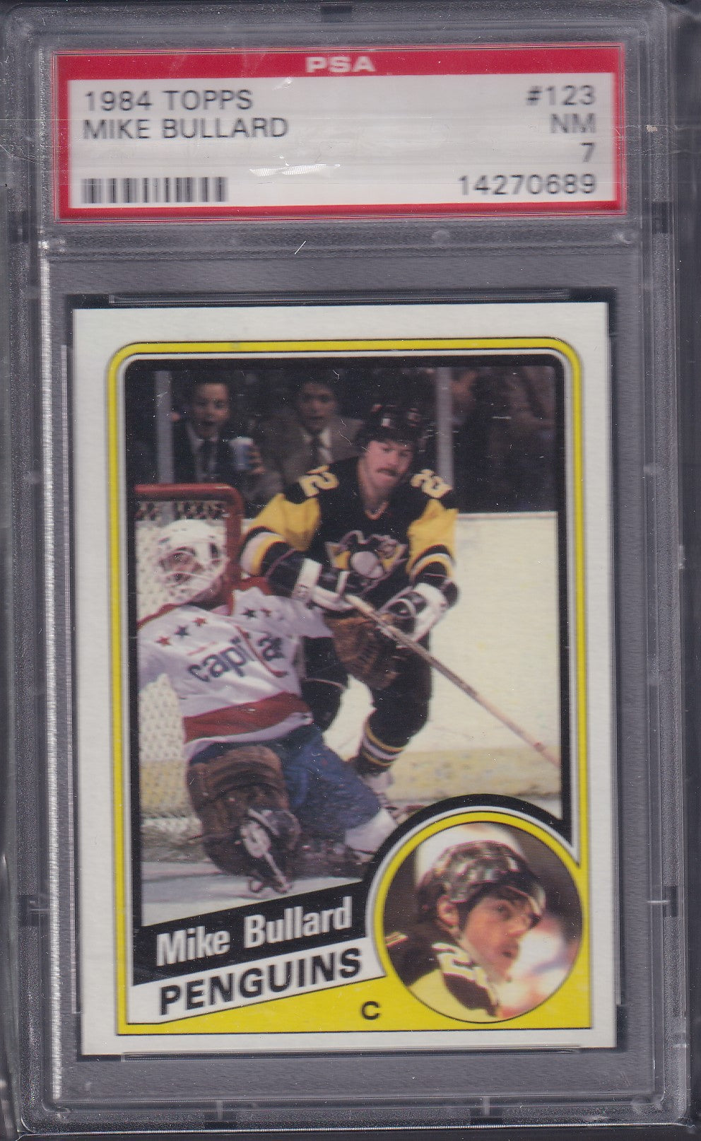 MIKE BULLARD, 1984 Topps #123, PSA 7