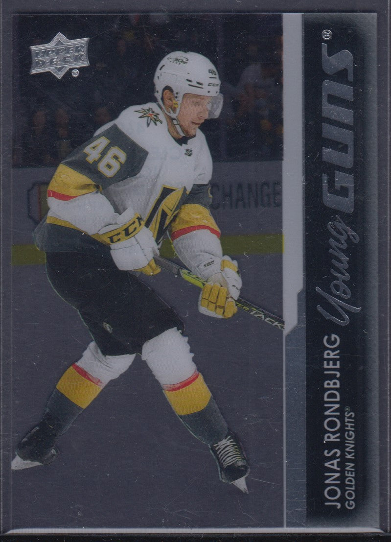 JONAS RONDBJERG, 2021 Upper Deck Young Guns CLEAR CUT #460
