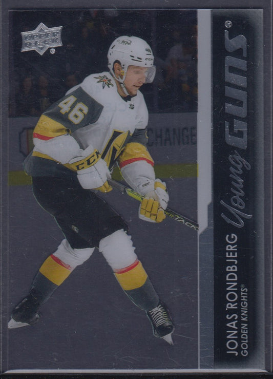 JONAS RONDBJERG, 2021 Upper Deck Young Guns CLEAR CUT #460