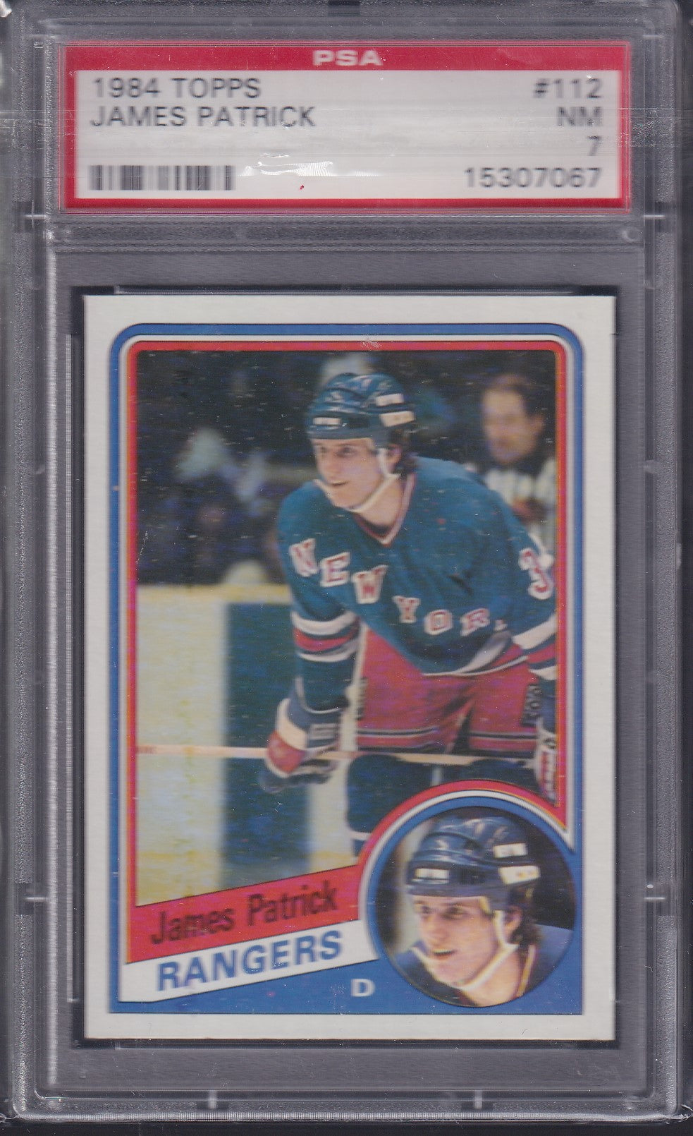 JAMES PATRICK, 1984 Topps #112, PSA 7