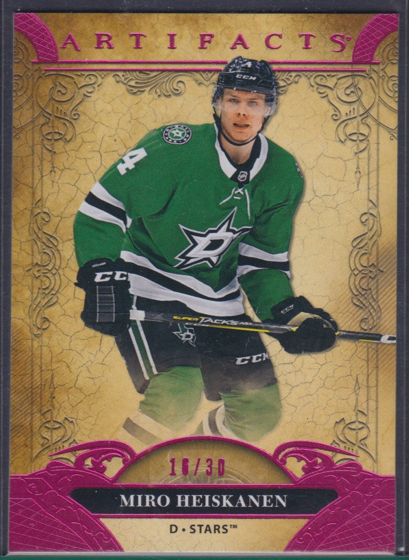 MIRO HEISKANEN, 2020 Upper Deck Artifacts PINK #69, /30