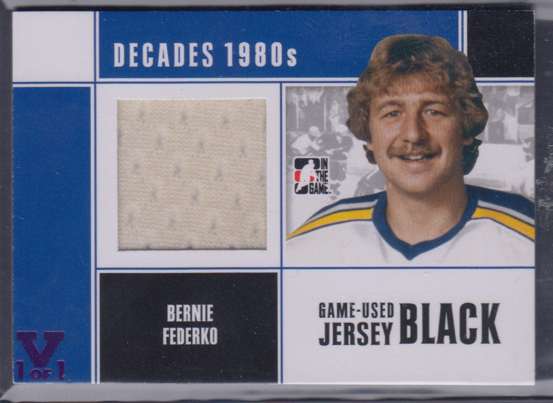 BERNIE FEDERKO, 2011 ITG Decades 1980s #M-03, Patch, 1/1