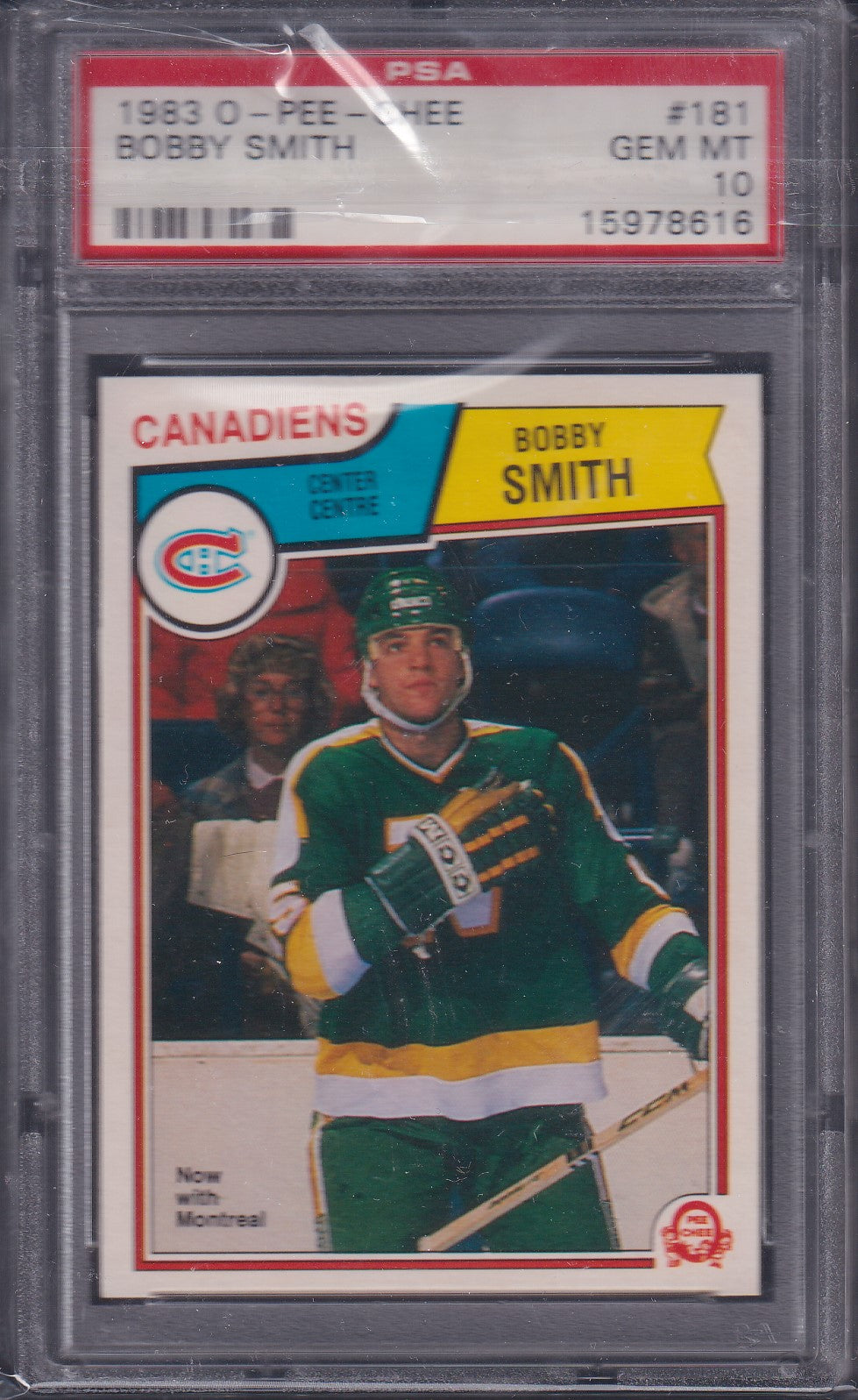 BOBBY SMITH, 1983 O-Pee-Chee #181, PSA 10
