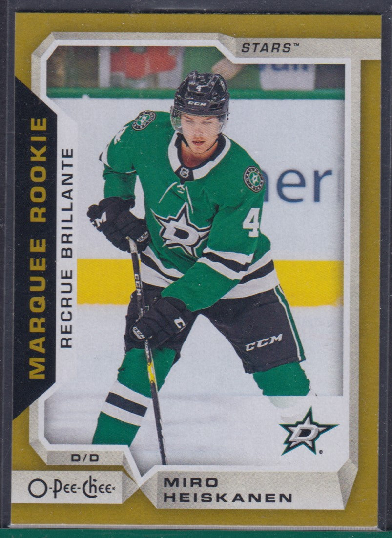 MIRO HEISKANEN, 2018 O-Pee-Chee Marquee Rookie GOLD #628