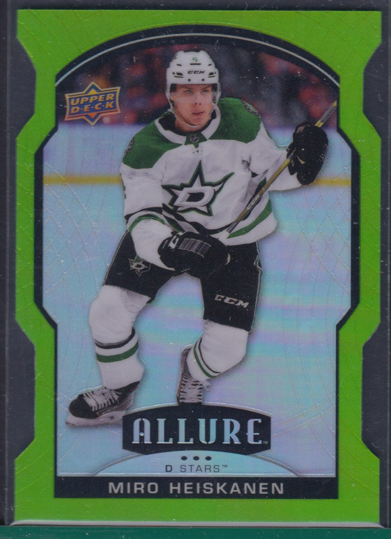 MIRO HEISKANEN, 2020 Upper Deck Allure GREEN QUARTZ #41, /99