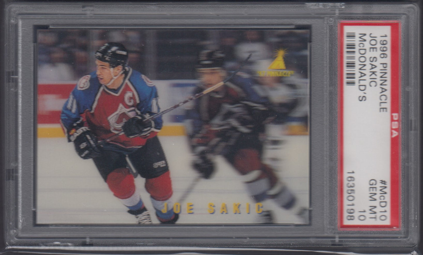 JOE SAKIC, 1996 Pinnacle McDonald's #McD10, PSA 10