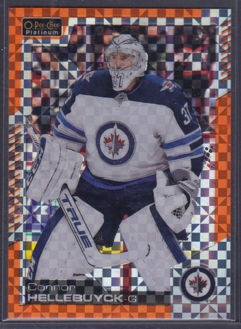 CONNOR HELLEBUYCK, 2020 O-Pee-Chee Platinum ORANGE CHECKERS #114, /25