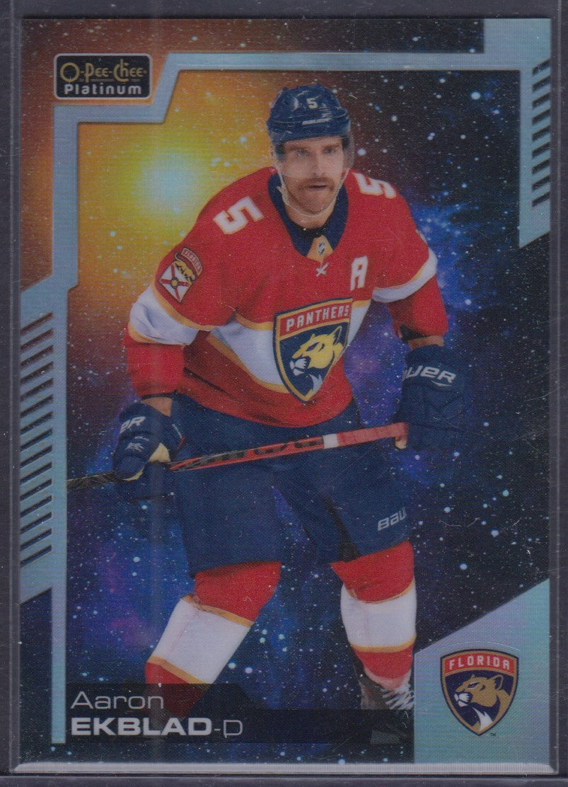 AARON EKBLAD, 2020 O-Pee-Chee Platinum COSMIC #86, /65