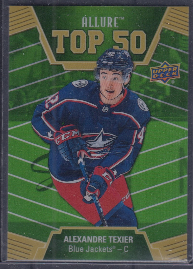 ALEXANDRE TEXIER, 2019 Upper Deck Allure Top 50 GREEN #T50-40, /50