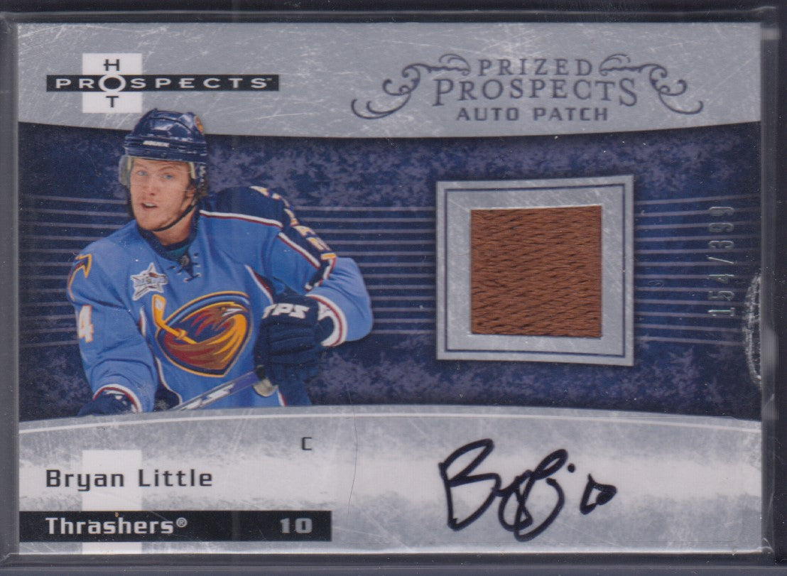 BRYAN LITTLE, 2007 Hot Prospects, Prized Prospects #205, Auto/Patch, /399