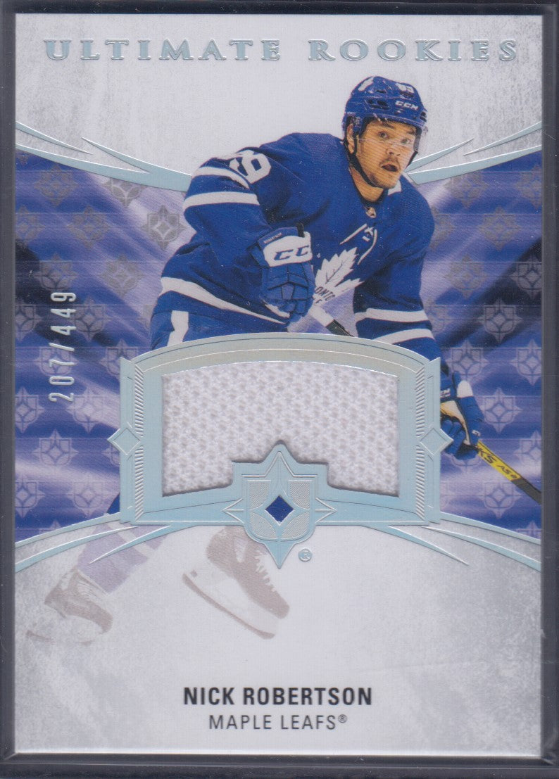 NICK ROBERTSON, 2020 Upper Deck Ultimate Rookies Jersey Patch #191, /449