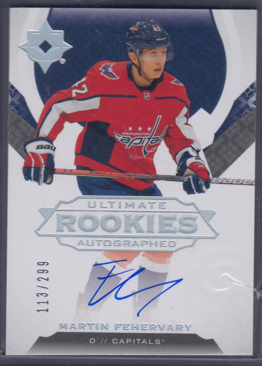 MARTIN FEHERVARY, 2019 Upper Deck Ultimate Rookies Autographed #116, /299