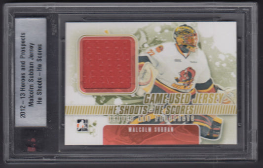 MALCOLM SUBBAN, ITG Game Used Jersey #HSHS-11, Patch, /20