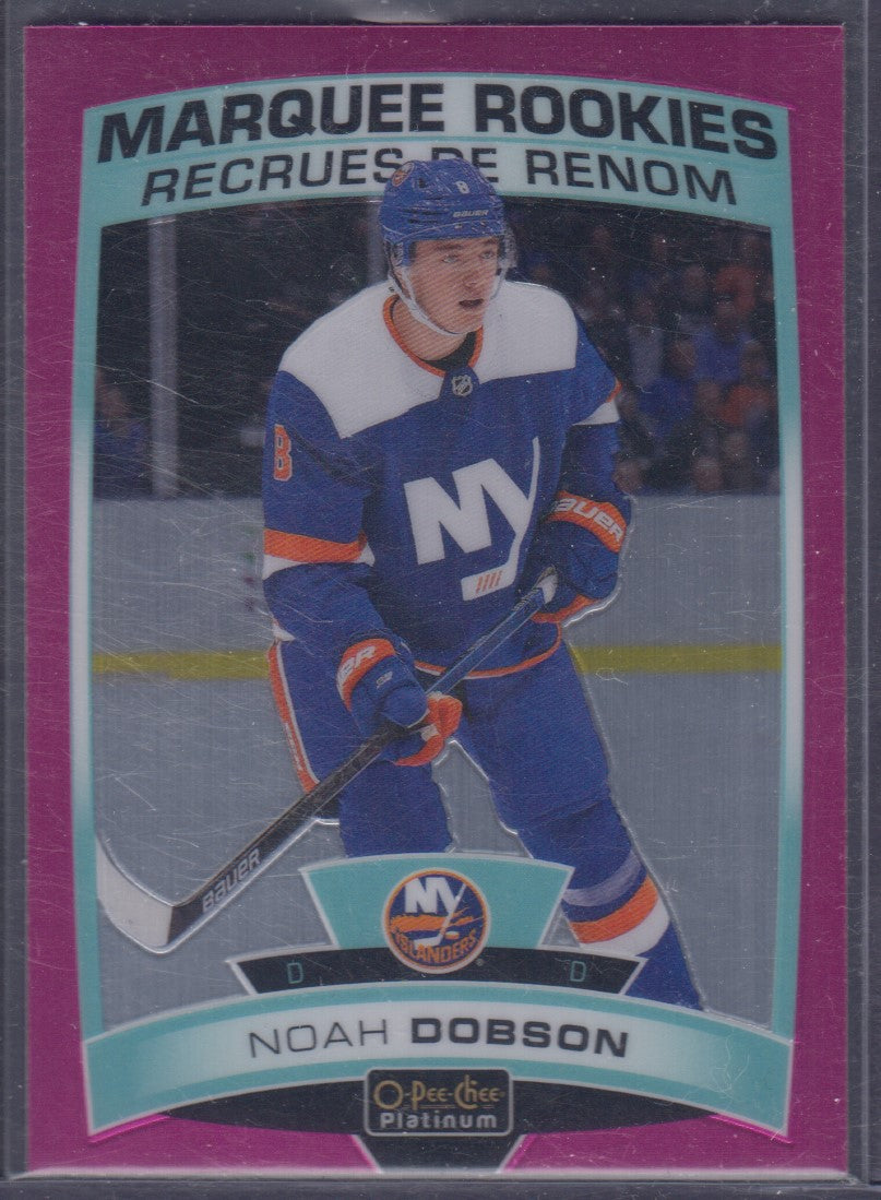 NOAH DOBSON, 2019 O-Pee-Chee Platinum Marquee Rookies MATTE PINK #165