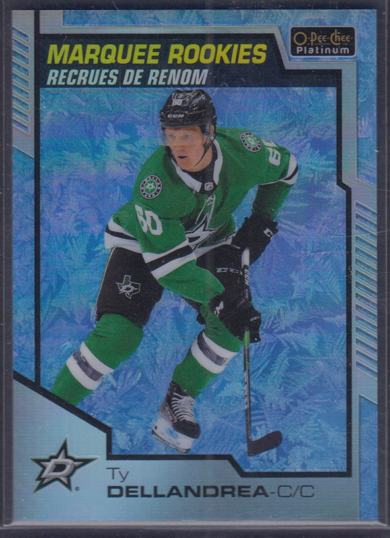 TY DELLANDREA, 2020 O-Pee-Chee Platinum Rookie ARCTIC FREEZE #167, /99