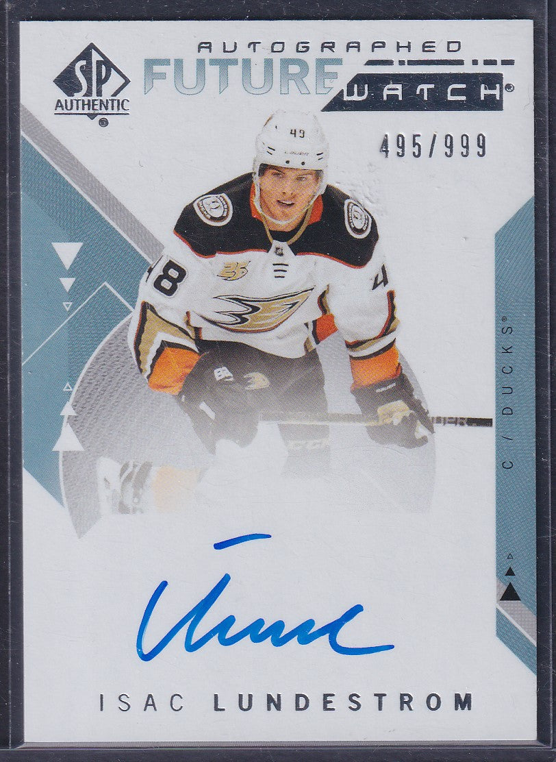 ISAC LUNDESTROM, 2018 SP Authentic Future Watch Auto #197, /999