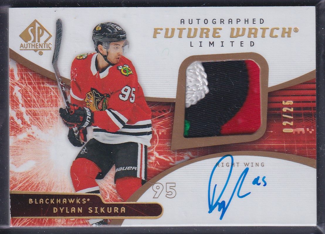 DYLAN SIKURA, 2018 SP Authentic Future Watch Auto 4-Color Patch #R-DS, /25