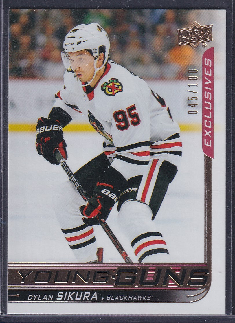 DYLAN SIKURA, 2018 Upper Deck Young Guns UD EXCLUSIVES #489, /100