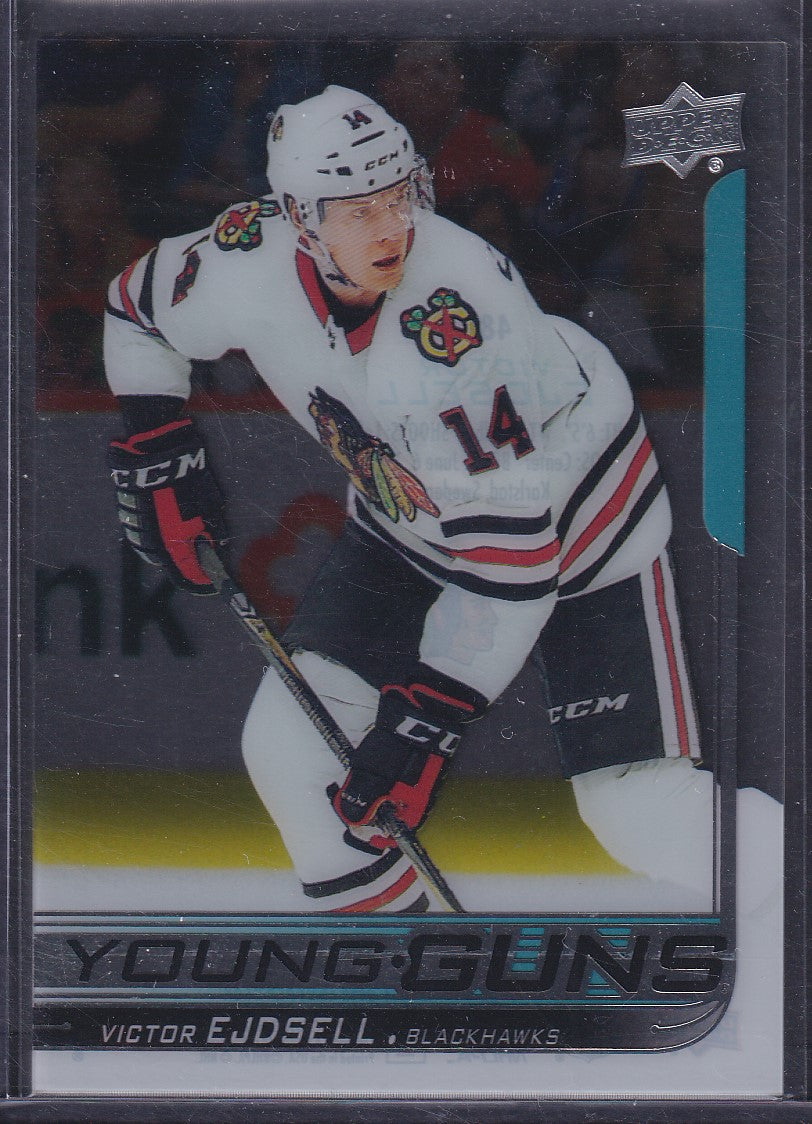 VICTOR EJDSELL, 2018 Upper Deck Young Guns CLEAR CUT #481