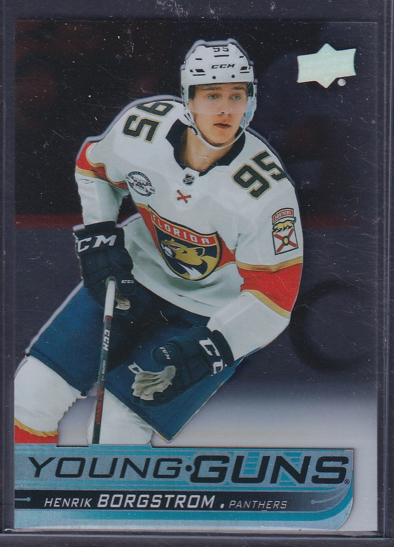 HENRIK BORGSTROM, 2018 Upper Deck Young Guns CLEAR CUT ACETATE #461