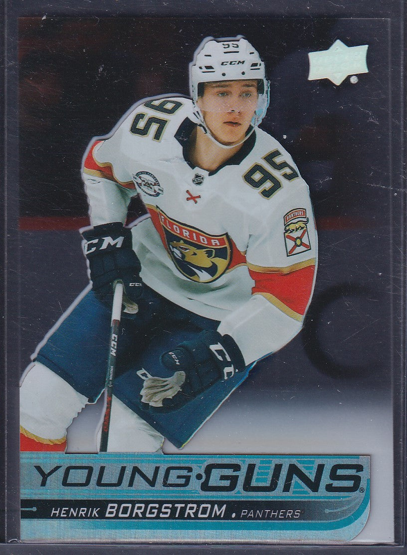 HENRIK BORGSTROM, 2018 Upper Deck Young Guns CLEAR CUT ACETATE #461