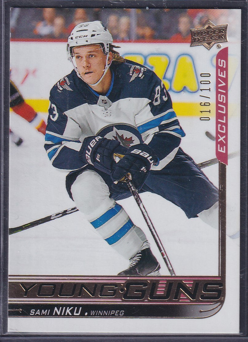 SAMI NIKU, 2018 Upper Deck Young Guns UD EXCLUSIVES #474, /100