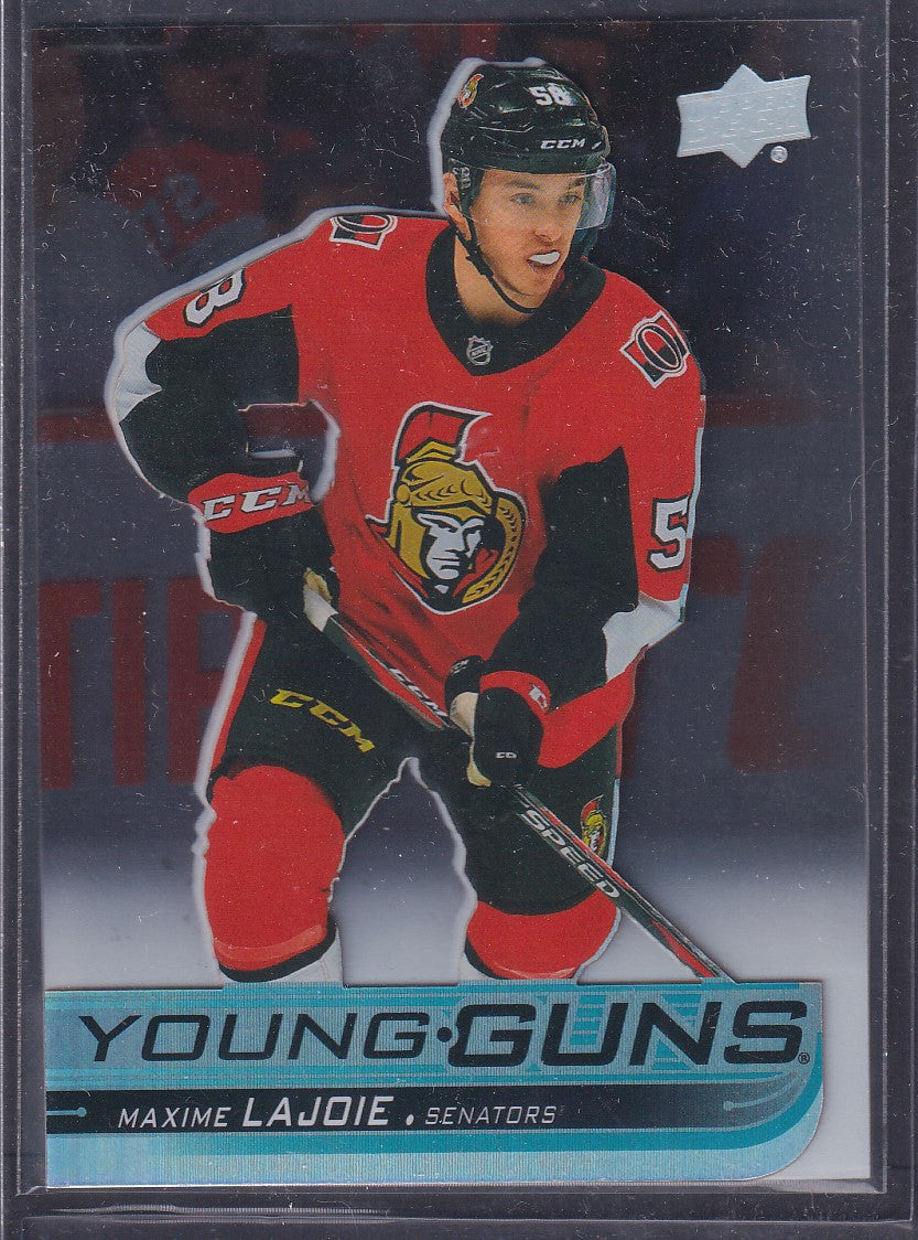 MAXIME LAJOIE, 2018 Upper Deck Young Guns CLEAR CUT ACETATE #223