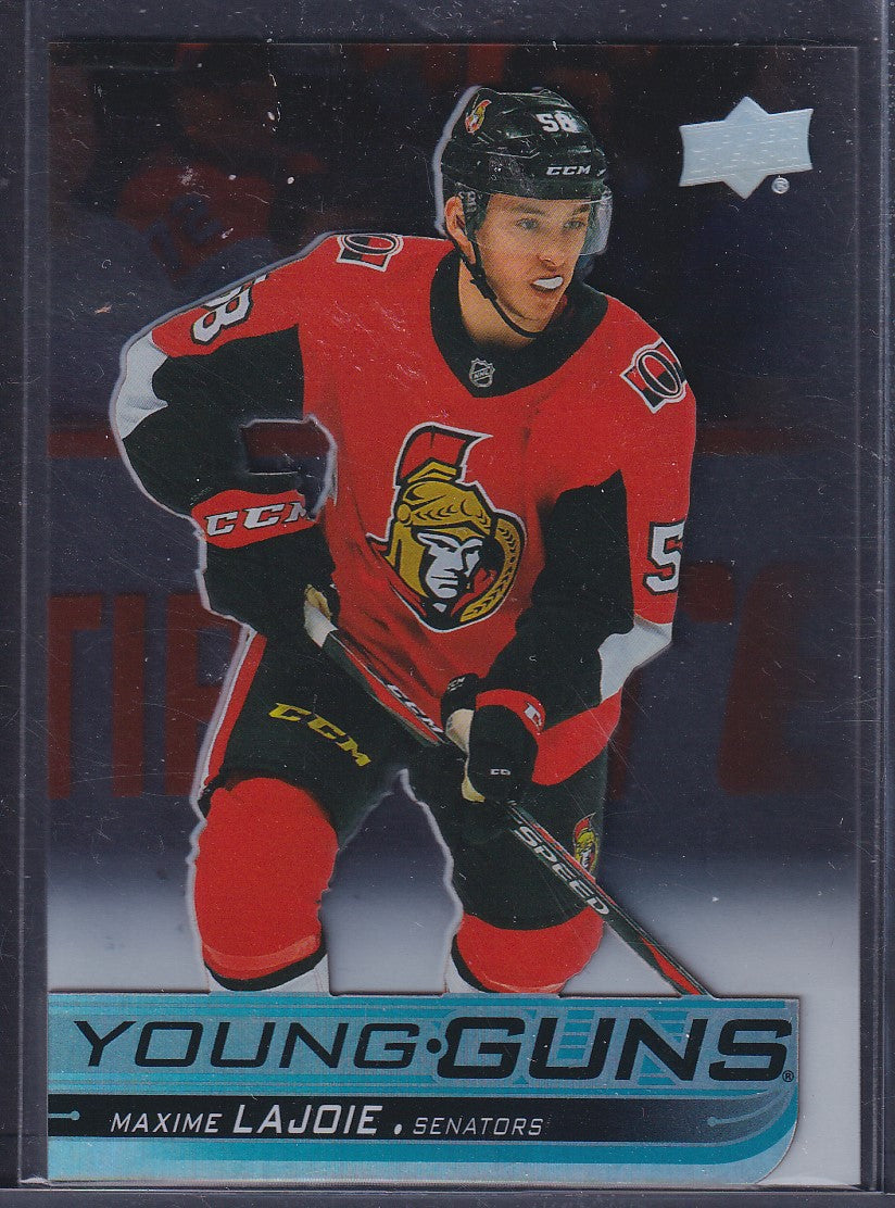 MAXIME LAJOIE, 2018 Upper Deck Young Guns CLEAR CUT ACETATE #223