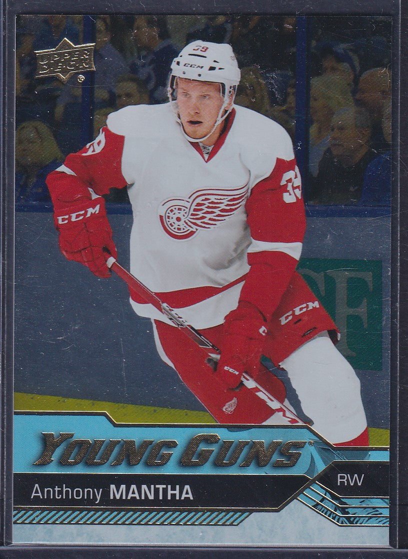 ANTHONY MANTHA, 2016 Upper Deck Young Guns SILVER FOIL #213