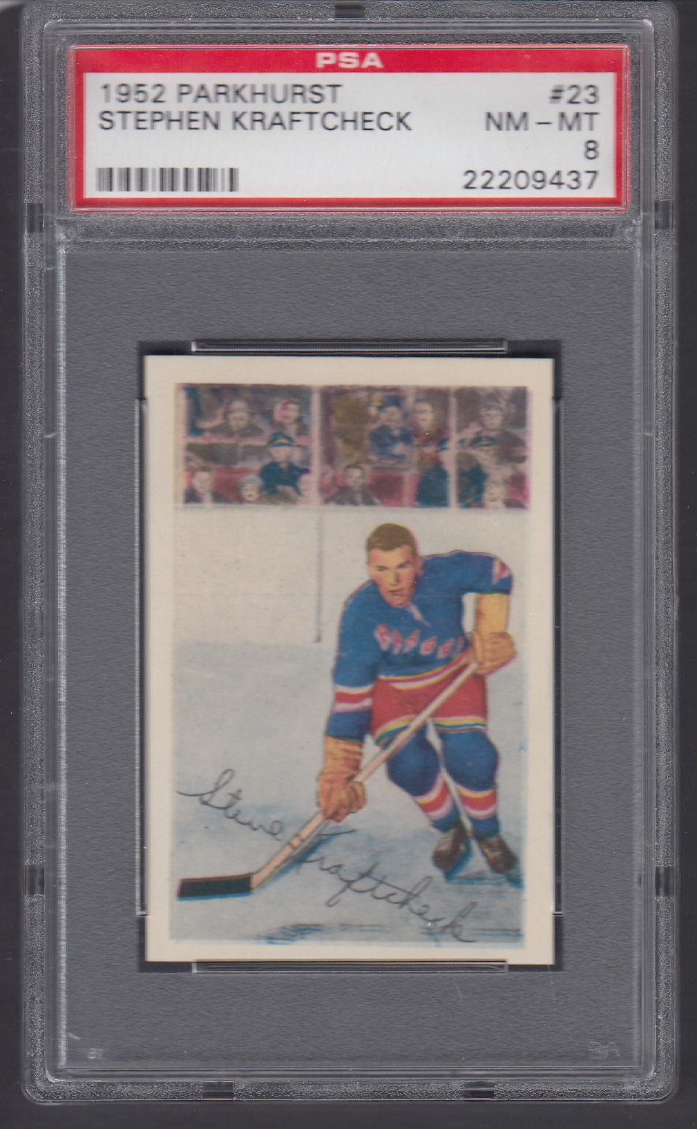 STEPHEN KRAFTCHECK, 1952 Parkhurst #23, PSA 8