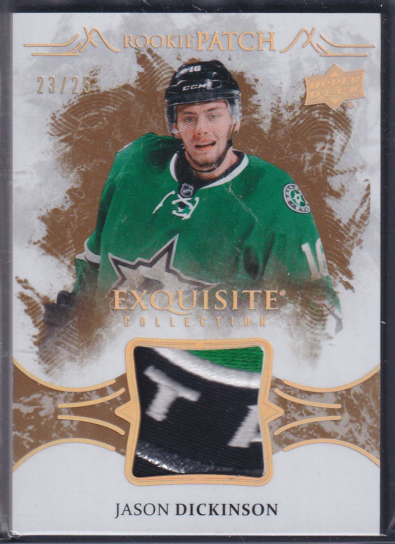 JASON DICKINSON, 2016 Upper Deck Exquisite Rookie Patch #RP-JD, /25
