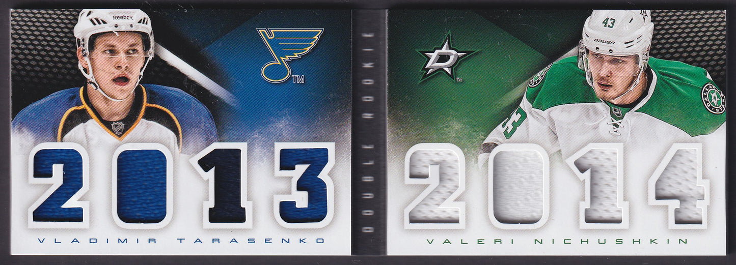 TARASENKO / NICHUSHKIN, 2013 Panini Playbook Dual Rookie Classbook Patch #DR-TN
