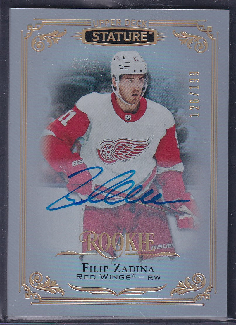 FILIP ZADINA - 2019 Upper Deck Stature Rookie Auto #157, /199