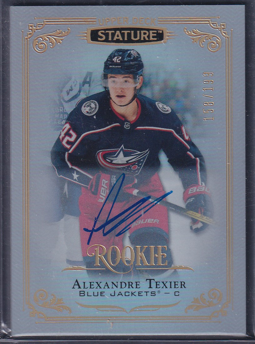 ALEXANDRE TEXIER - 2019 Upper Deck Stature Rookie Auto #154, /199