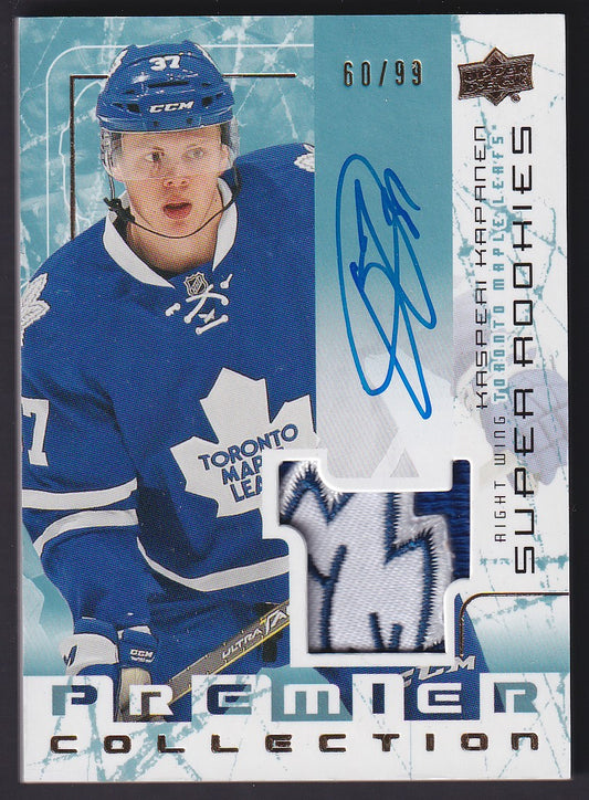 KASPERI KAPANEN - 2016 Upper Deck Premier Super Rookies Auto Patch #SSR-KK, /99