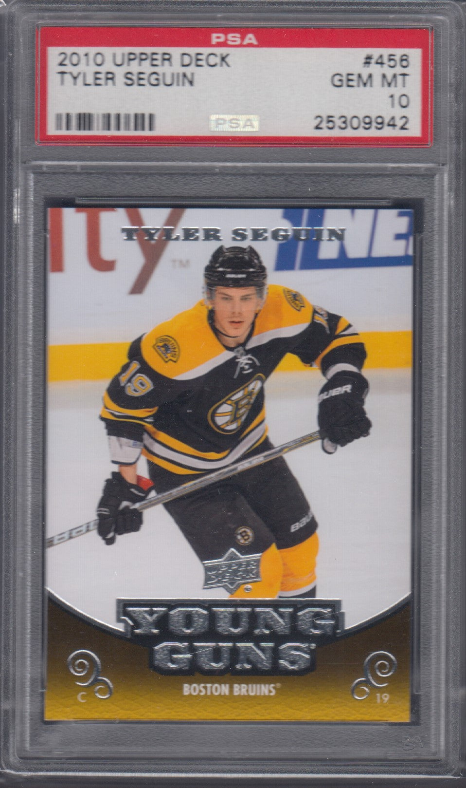 TYLER SEGUIN, 2010 Upper Deck Young Guns #456, PSA 10