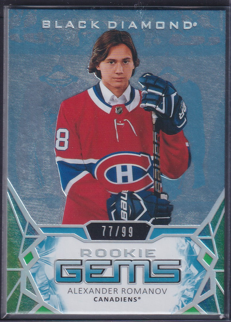 ALEXANDER ROMANOV - 2020 Upper Deck Black Diamond Rookie Gems #RG-AR, /99