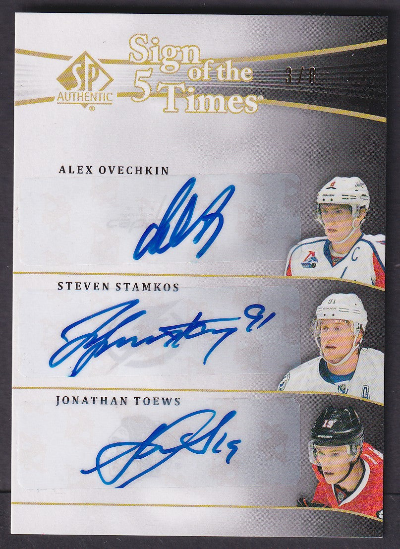 OVECHKIN / STAMKOS / TOEWS / MALKIN / DATSYUK - 2011 Sign of the Times, 3/8